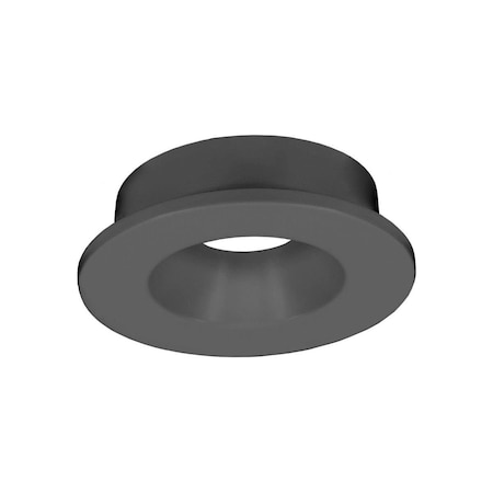 Jesco 1 in. Micro Trim Round Downlight for RLF-1107 Series, Black RLT-1101-BK